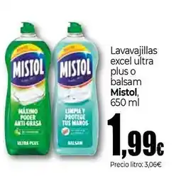 Unide Market MISTOL Lavavajillas excel ultra plus o balsam oferta