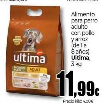 Unide Market ULTIMA Alimento para perro adulto con pollo y arroz oferta