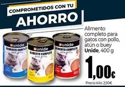 Unide Market UNIDE Alimento completo para gatos con pollo atún o buey oferta