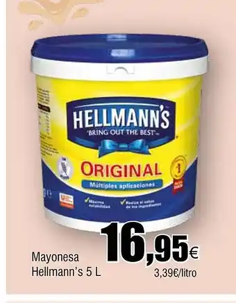 Cash FROIZ HELLMANN'S Mayonesa oferta