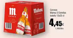 Cash FROIZ MAHOU 5 ESTRELLAS Cerveza oferta