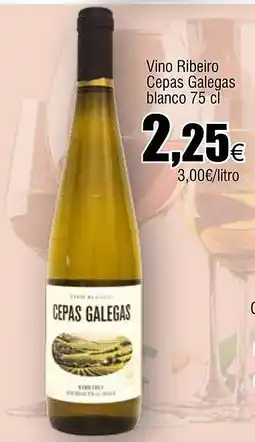 Cash FROIZ Vino Ribeiro Cepas Galegas blanco oferta