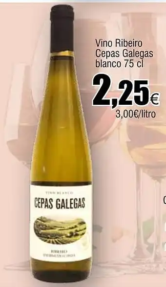Cash FROIZ Vino Ribeiro Cepas Galegas blanco oferta
