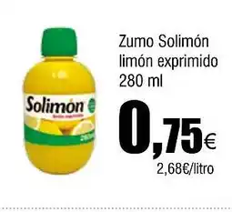 Cash FROIZ Zumo Solimón limón exprimido oferta