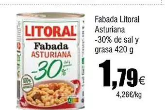 Cash FROIZ Fabada Litoral Asturiana -30% de sal y grasa oferta