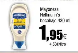 Cash FROIZ Mayonesa Hellmann's bocabajo oferta