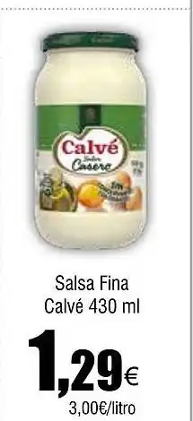 Cash FROIZ CALVE Salsa Fina oferta