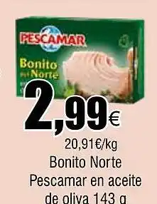 Cash FROIZ Bonito Norte Pescamar en aceite oferta