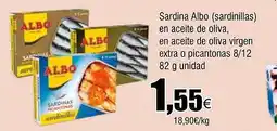 Cash FROIZ Sardina Albo (sardinillas) en aceite de oliva en aceite de oliva virgen extra o picantonas oferta