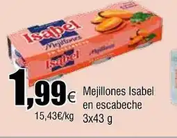 Cash FROIZ Mejillones Isabel en escabeche oferta