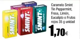 Cash FROIZ Caramelo Smint Tin Peppermint, Fresa, Limón, Eucalipto o Frutos rojos oferta