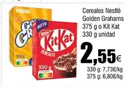 Cash FROIZ Cereales Nestlé Golden Grahams oferta