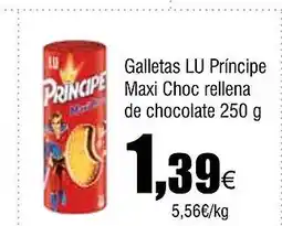 Cash FROIZ Galletas LU Príncipe Maxi Choc rellena de chocolate oferta