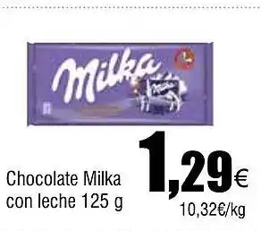 Cash FROIZ Chocolate Milka con leche oferta
