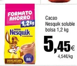 Cash FROIZ Сасао Nesquik soluble bolsa oferta