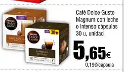 Cash FROIZ Café Dolce Gusto Magnum con leche o Intenso cápsulas oferta
