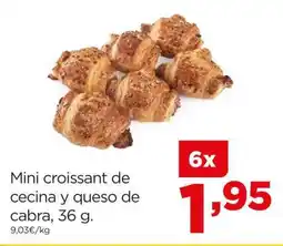 Alimerka Mini croissant de cecina y queso de cabra, 36 g oferta