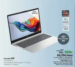 El Corte Inglés HP Portátil oferta