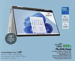 El Corte Inglés HP Convertible 2 en 1 oferta