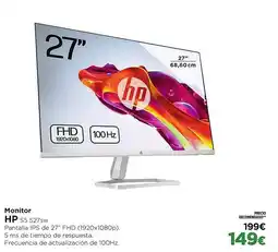 El Corte Inglés HP Monitor oferta