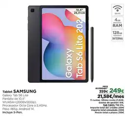 El Corte Inglés SAMSUNG Tablet oferta