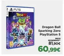 El Corte Inglés Dragon Ball Sparking Zero PlayStation 5 oferta