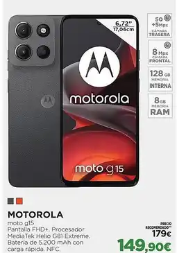 El Corte Inglés MOTOROLA oferta