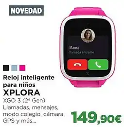 El Corte Inglés XPLORA Reloj inteligente para niños oferta