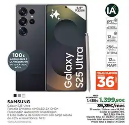 El Corte Inglés SAMSUNG Galaxy S25 Ultra oferta