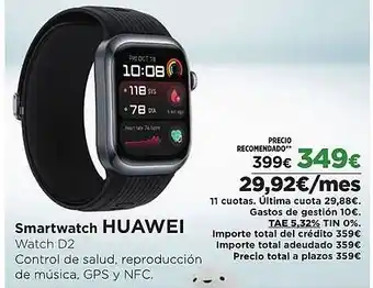 El Corte Inglés HUAWEI Smartwatch Watch D2 oferta