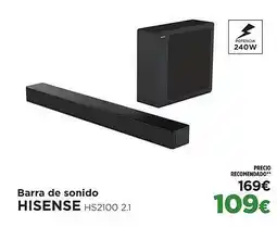 El Corte Inglés HISENSE Barra de sonido oferta