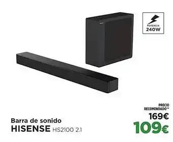 El Corte Inglés HISENSE Barra de sonido oferta