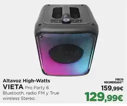 El Corte Inglés VIETA Altavoz High-Watts oferta
