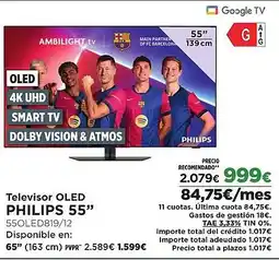 El Corte Inglés PHILIPS Televisor oled 55" oferta