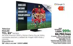 El Corte Inglés TLC Televisor MiniLED oferta
