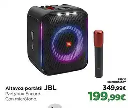 El Corte Inglés JBL Altavoz portátil oferta