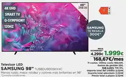 El Corte Inglés SAMSUNG 98" Televisor LED oferta