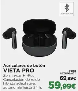El Corte Inglés VIETA PRO Auriculares de botón oferta