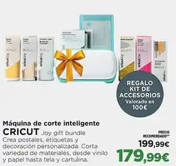 El Corte Inglés CRICUT Máquina de corte inteligente oferta