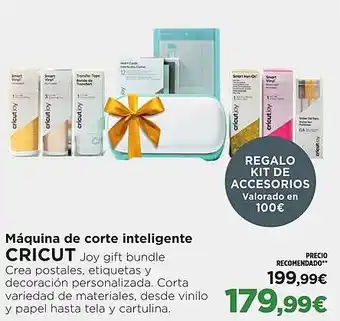 El Corte Inglés CRICUT Máquina de corte inteligente oferta