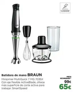 El Corte Inglés BRAUN Batidora de mano oferta