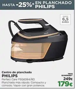 El Corte Inglés PHILIPS Centro de planchado oferta