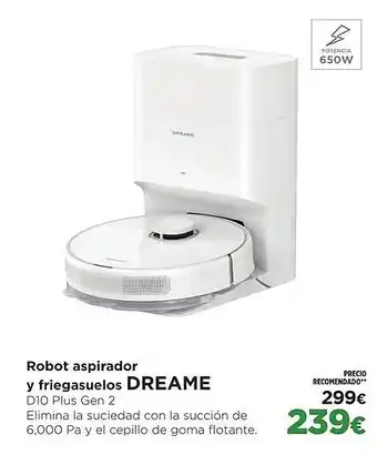 El Corte Inglés DREAME Robot aspirador y friegasuelos oferta