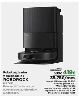 El Corte Inglés ROBOROCK Robot aspirador y friegasuelos oferta