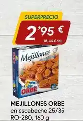 Minymas Orbe - mejillones oferta