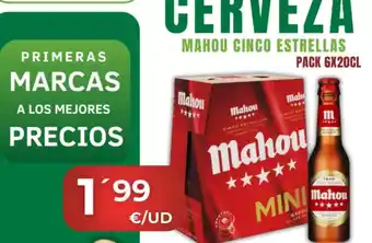 Quality Supermercados Mahou - cerveza cinco estrellas pack 6x oferta
