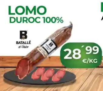 Quality Supermercados Duroc - lomo duroc 100% oferta