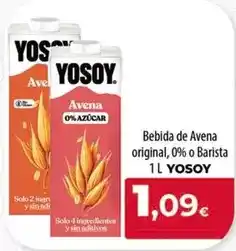 Spar Tenerife Yosoy - bebida de avena original, 0% o barista oferta