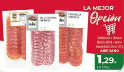 Spar Tenerife Aire sano - salchichon o chorizo iberico black o lomo embuchado duroc oferta