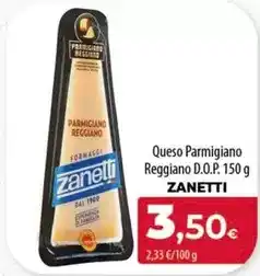 Spar Tenerife Zanetti - queso parmigiano reggiano d.o.p oferta